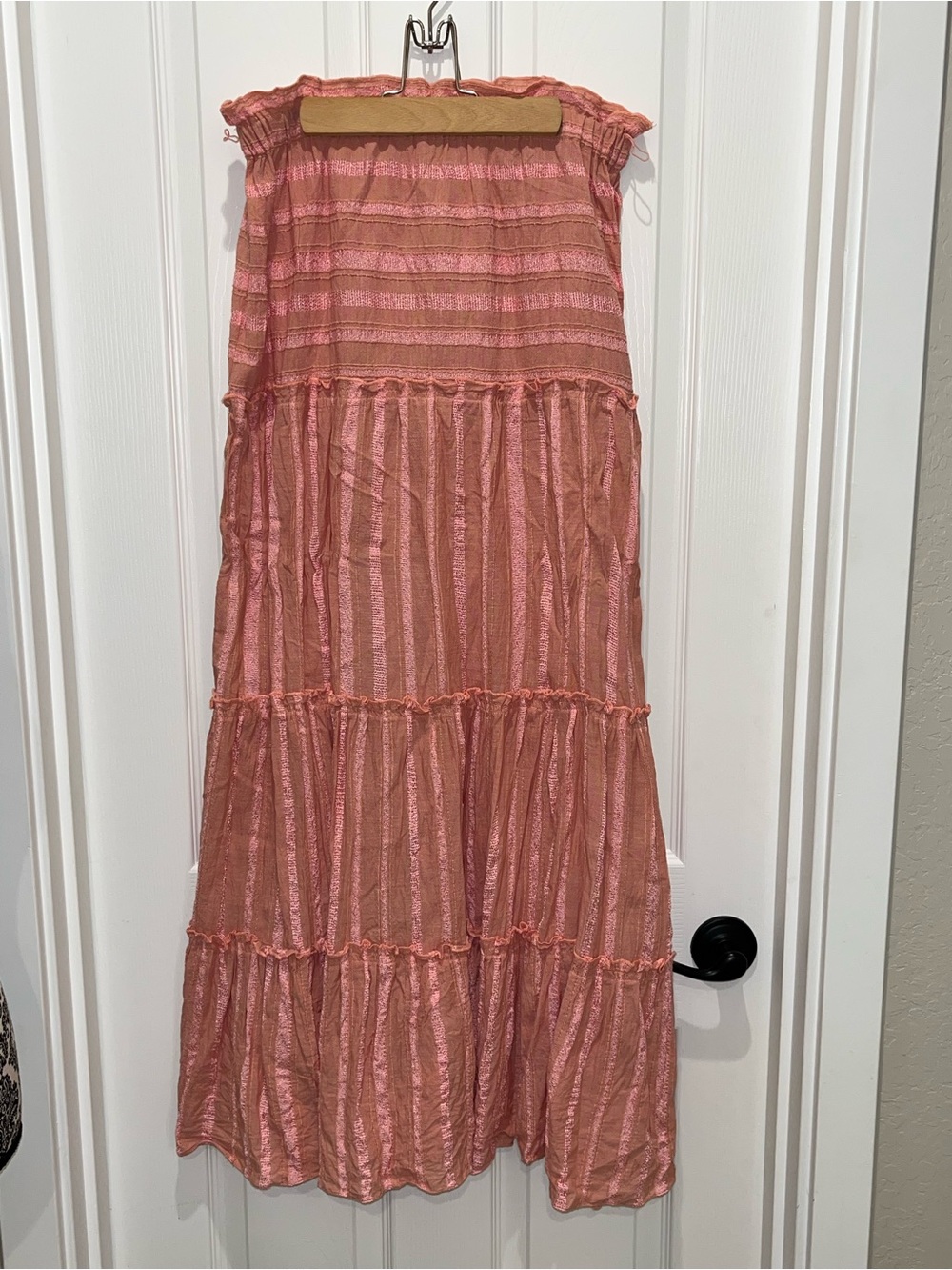 Lemlem Coral Tiered Maxi Skirt